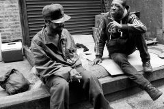 Chicago street photography by Chuck Jines - Alley Boys, Tattoo 1c