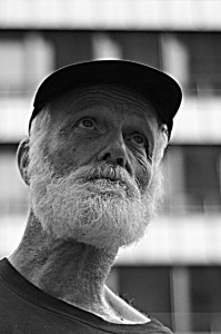 Man Gazing Upwards