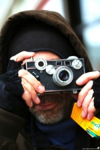 Photo by Bill Motchan - (me with my vintage Argus C-3)