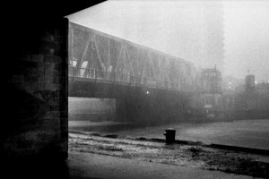 Downpour on Lower Wacker – November, 2013 - Minolta 202, Minolta Celtic 28mm 2.8 MD - Tri-X EI 3200, 120min Adonal Stand Development2 (1 of 1) - Copy