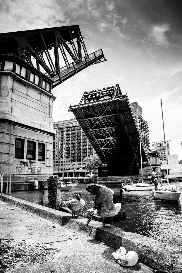 Chicago's Spring Bridge Lift - May 28, 2014 - Lake Street Bridge
