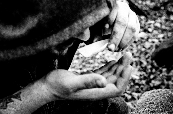 Jay-3-Dilaudid is the brand name for Hydromorphone, a derivative of morphine. Here Jay snorts the two pills that he previously crushed.