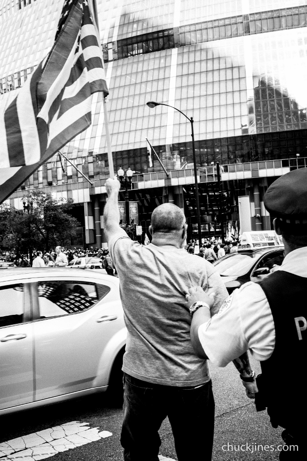 Israeli supporters crossing the street to confront and antagonize the Palestinian2 (1 of 1) - Copy