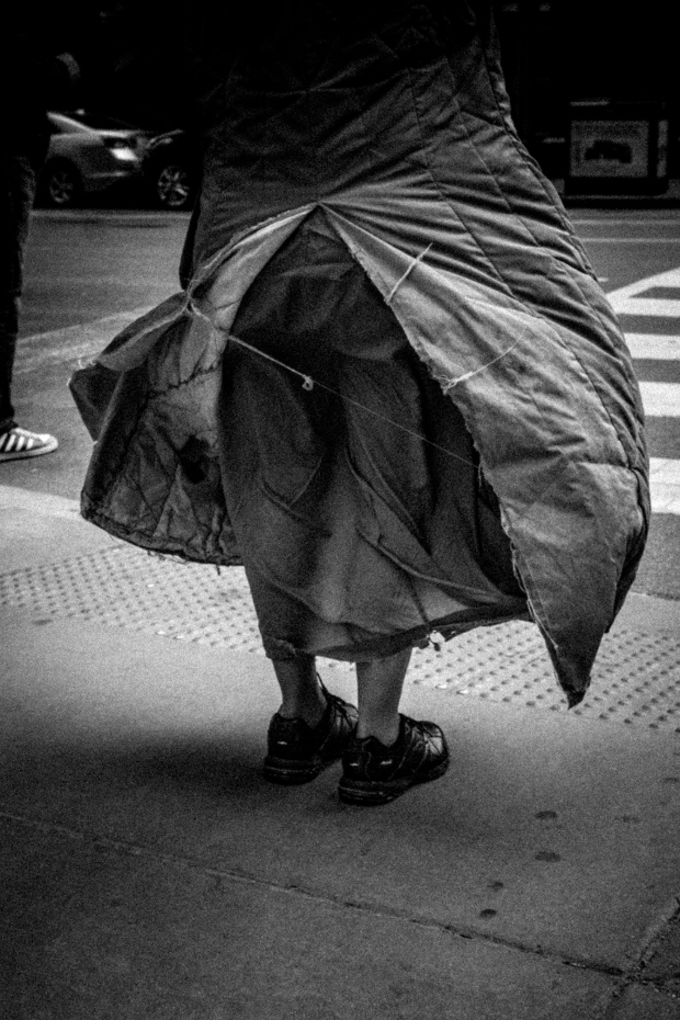 Tattered Wind - Chicago, Winter 2014, Tri-X EI 800, Stand Development