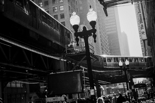 Chicago El, Lake Street, 5-30-2015-