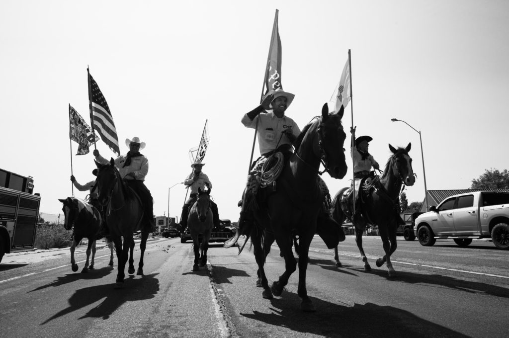 Back the Blue, pro-Trump parade Espanola, New Mexico
