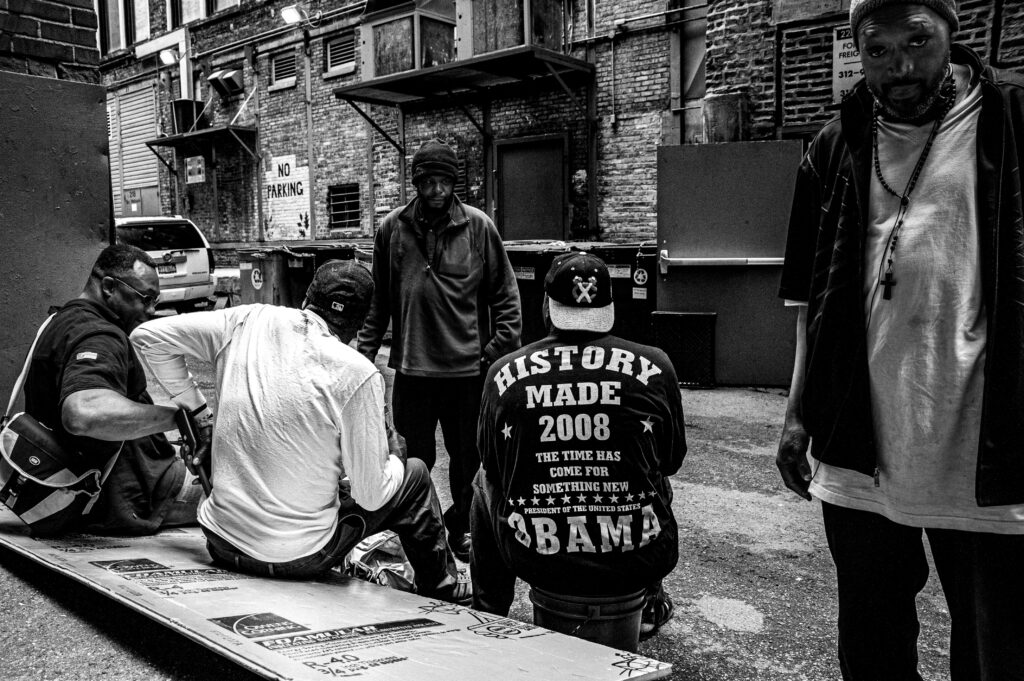Chicago Street Photography - Alley Boys - The Time Has Come