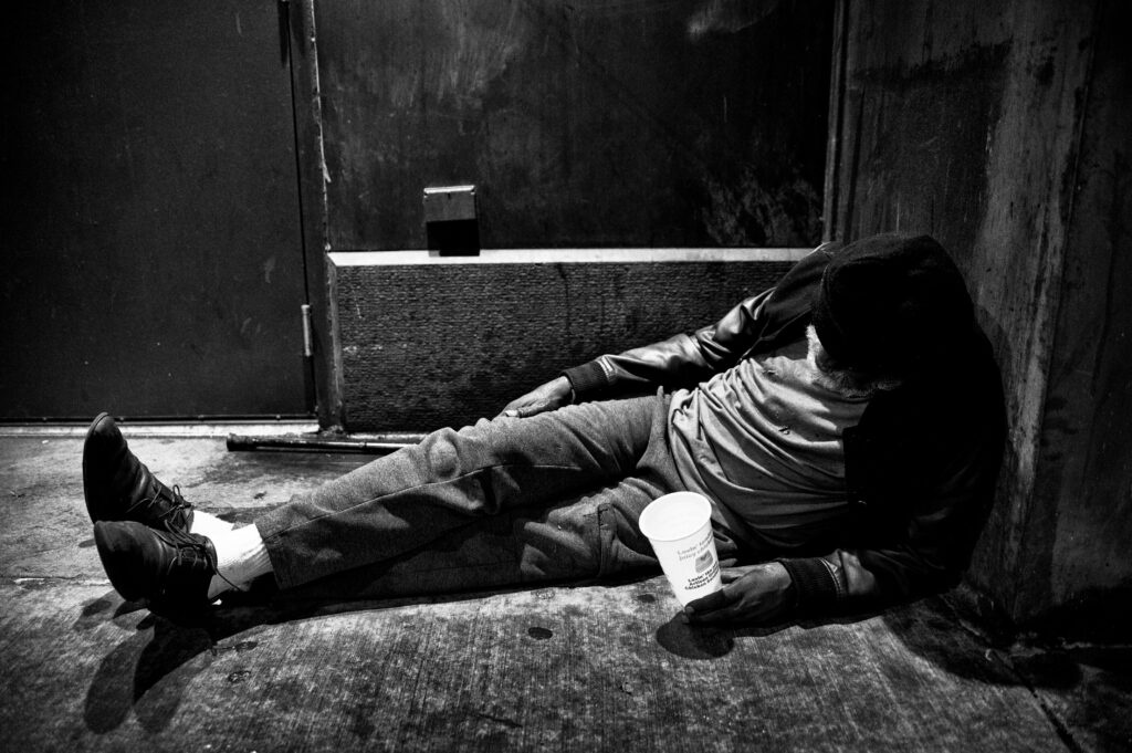homelessness in Chicago street photography